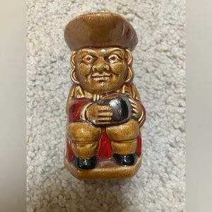 Small Toby Handled Ceramic Jug/Creamer with Red and Brown Accents Lord Nelson